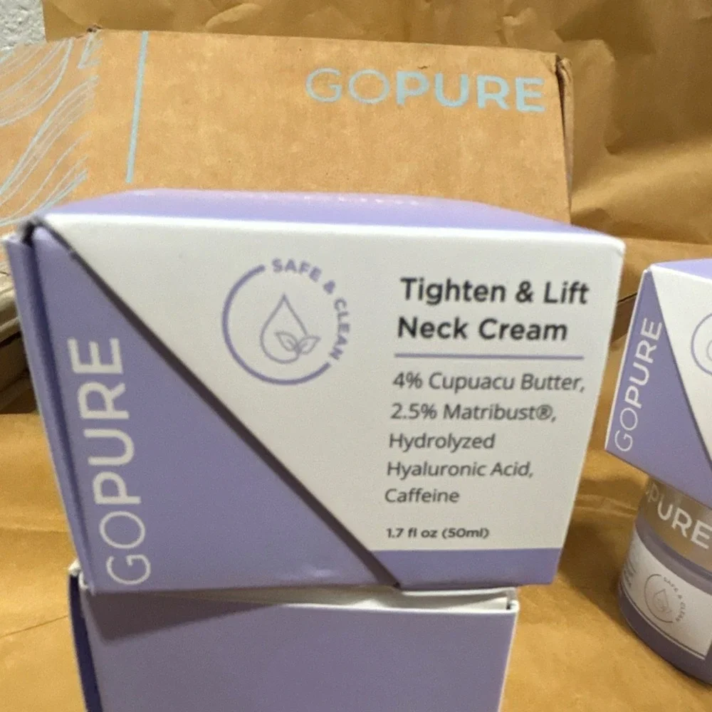 goPure Tighten & Lift Neck Cream Firming Moisturizer 1.7 fl oz Gluten-Free
